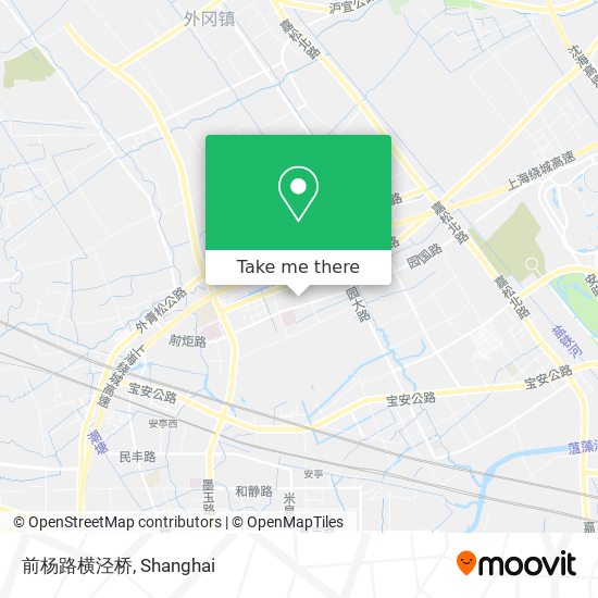 前杨路横泾桥 map