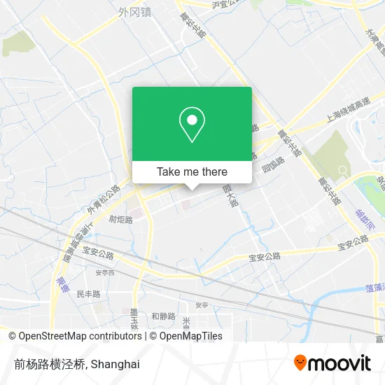 前杨路横泾桥 map