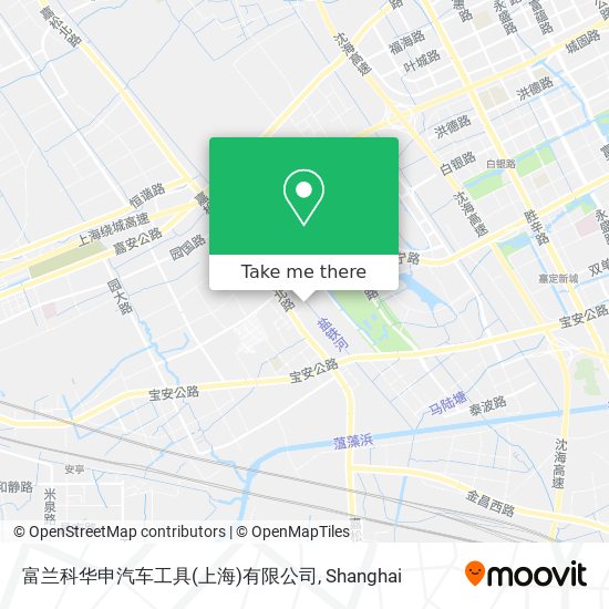 富兰科华申汽车工具(上海)有限公司 map