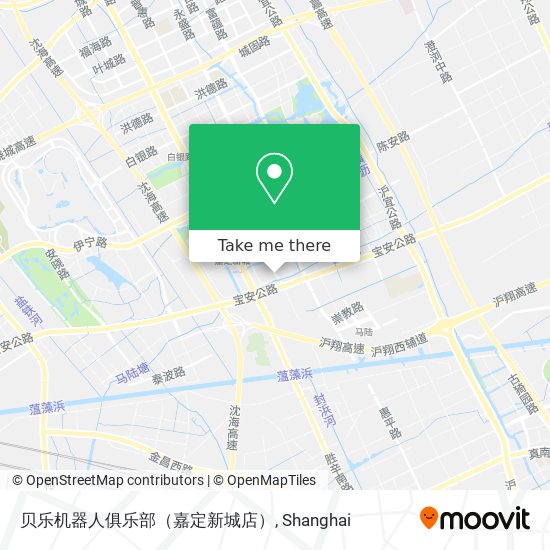 贝乐机器人俱乐部（嘉定新城店） map
