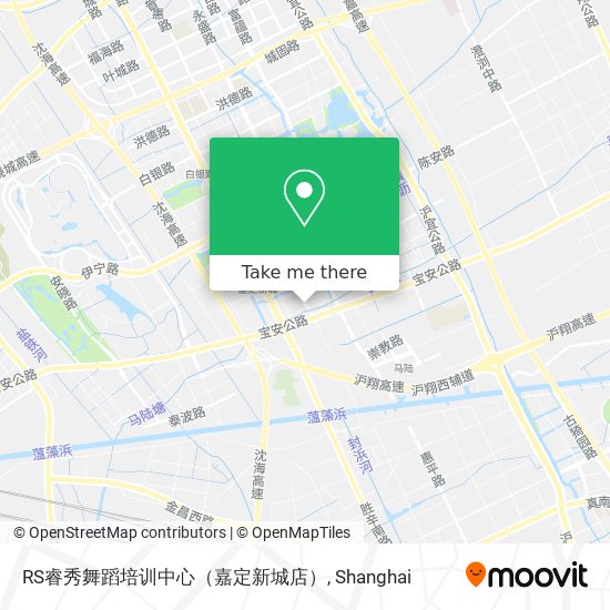 RS睿秀舞蹈培训中心（嘉定新城店） map