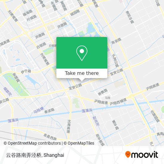 云谷路南弄泾桥 map