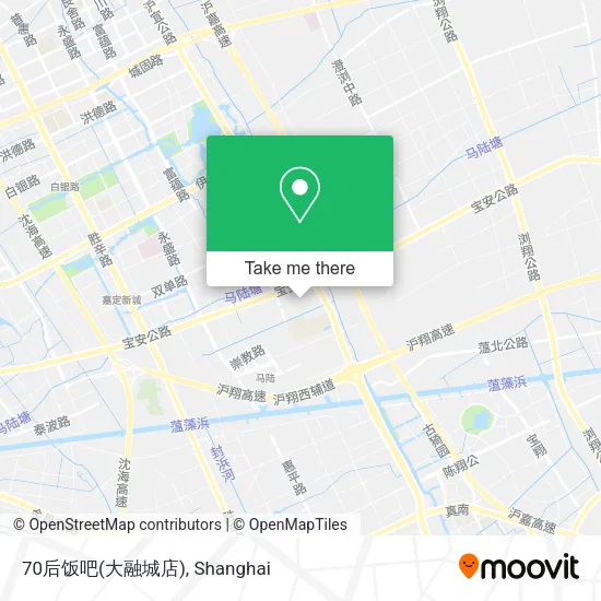 70后饭吧(大融城店) map