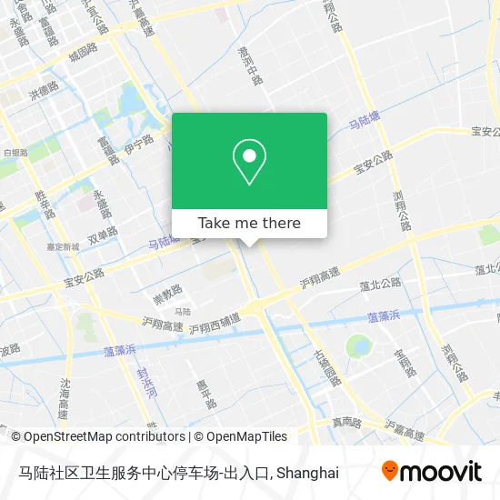 马陆社区卫生服务中心停车场-出入口 map