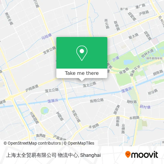 上海太全贸易有限公司 物流中心 map
