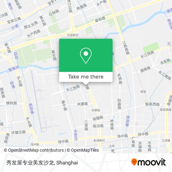 秀发屋专业美发沙龙 map