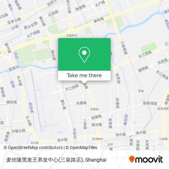麦丝隆黑发王养发中心(三泉路店) map