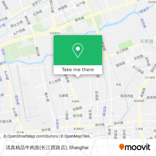 清真精品牛肉面(长江西路店) map