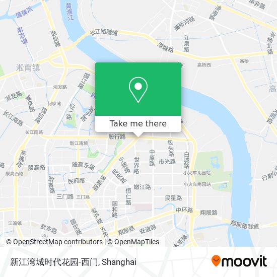 新江湾城时代花园-西门 map