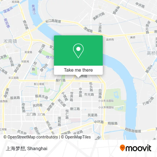 上海梦想 map