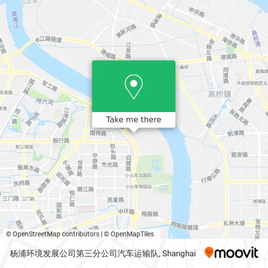 杨浦环境发展公司第三分公司汽车运输队 map