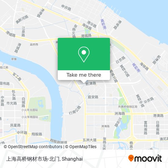 上海高桥钢材市场-北门 map