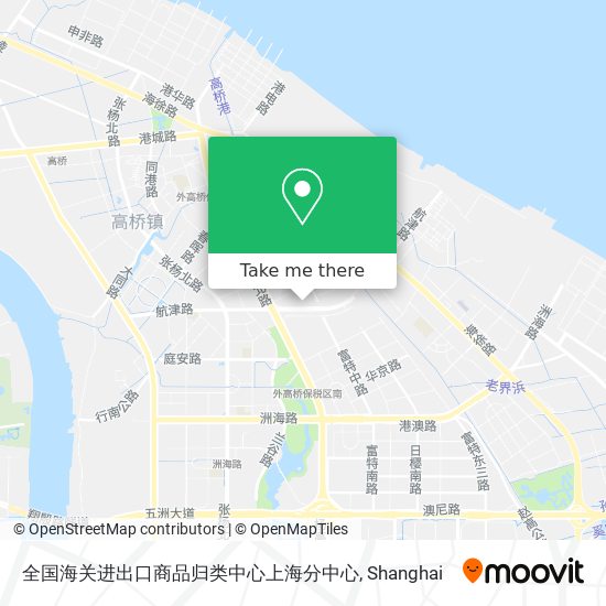 全国海关进出口商品归类中心上海分中心 map