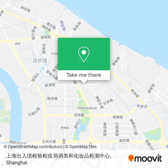 上海出入境检验检疫局酒类和化妆品检测中心 map