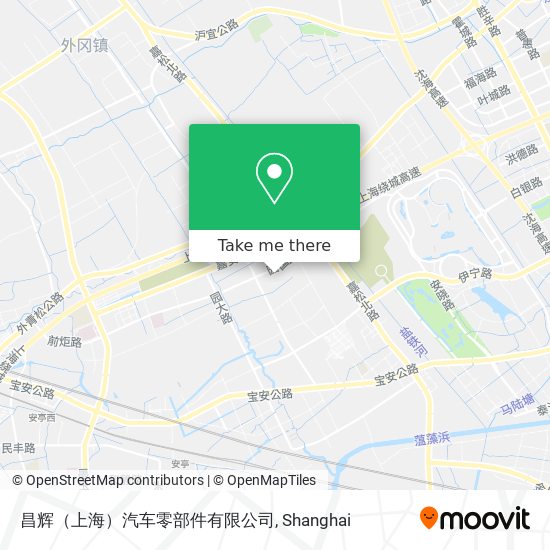 昌辉（上海）汽车零部件有限公司 map