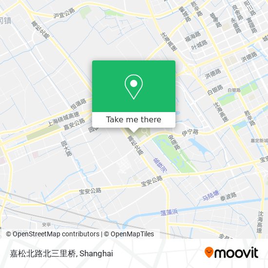 嘉松北路北三里桥 map