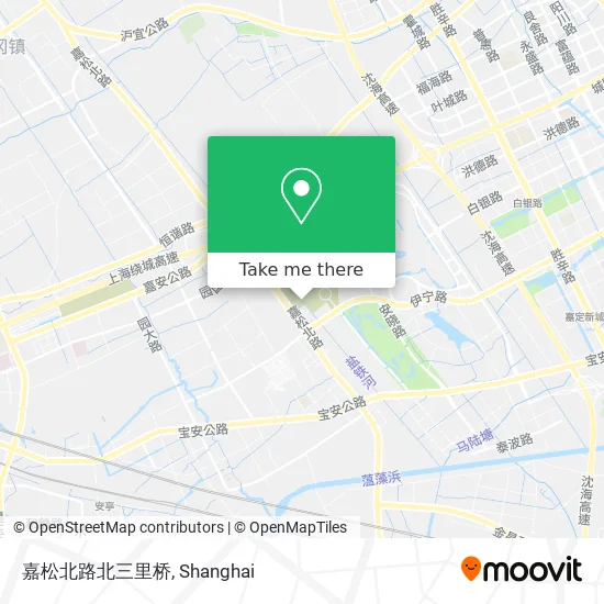 嘉松北路北三里桥 map