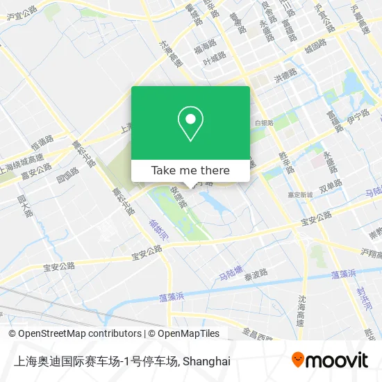 上海奥迪国际赛车场-1号停车场 map