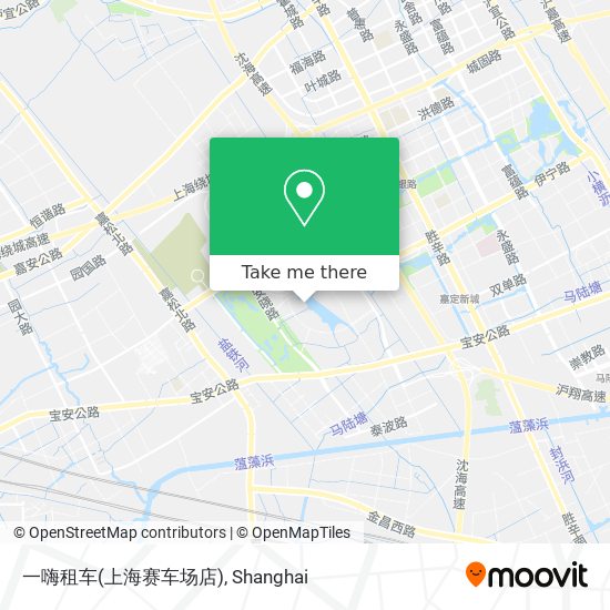 一嗨租车(上海赛车场店) map