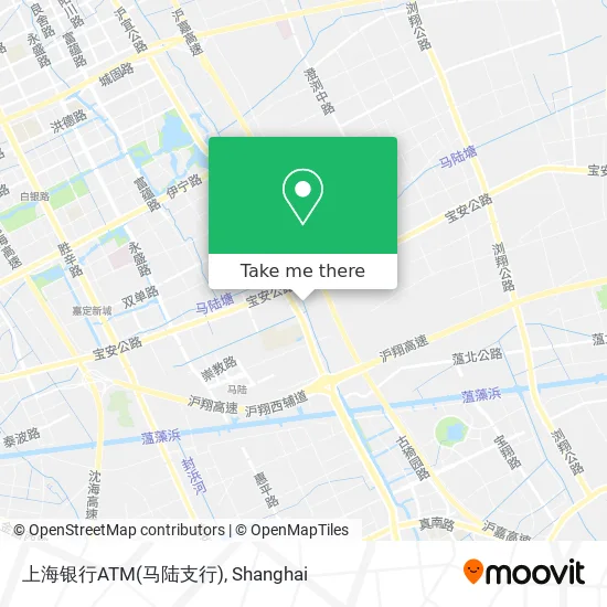 上海银行ATM(马陆支行) map