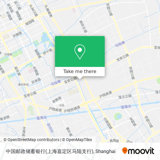 中国邮政储蓄银行(上海嘉定区马陆支行) map
