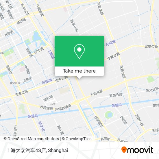 上海大众汽车4S店 map