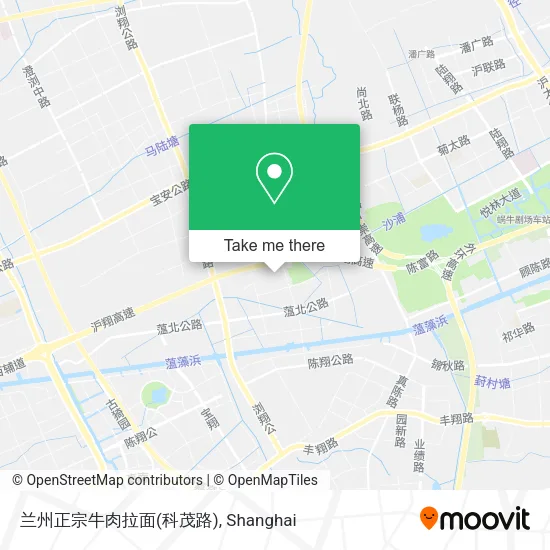 兰州正宗牛肉拉面(科茂路) map