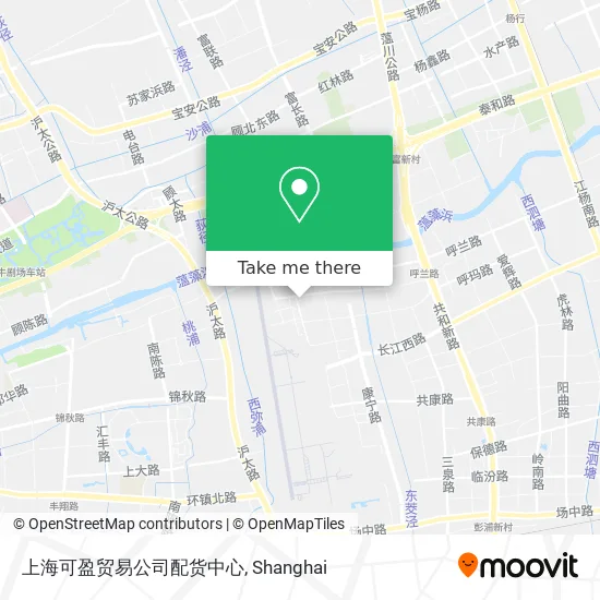 上海可盈贸易公司配货中心 map