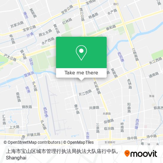 上海市宝山区城市管理行执法局执法大队庙行中队 map
