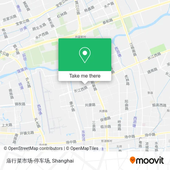 庙行菜市场-停车场 map