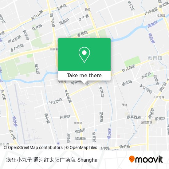 疯狂小丸子 通河红太阳广场店 map