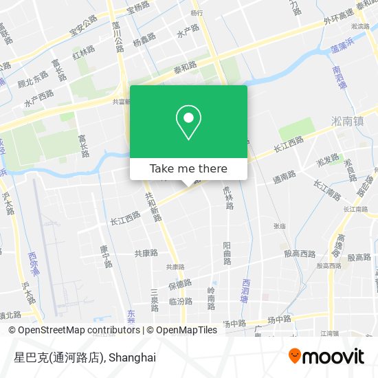 星巴克(通河路店) map