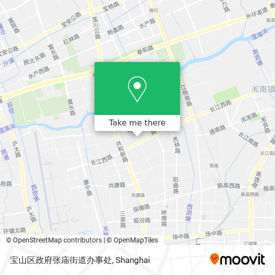 宝山区政府张庙街道办事处 map