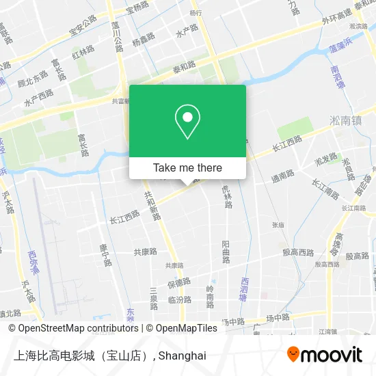 上海比高电影城（宝山店） map