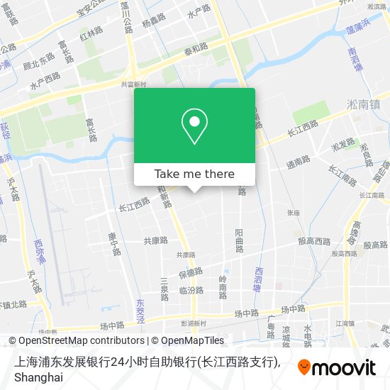 上海浦东发展银行24小时自助银行(长江西路支行) map