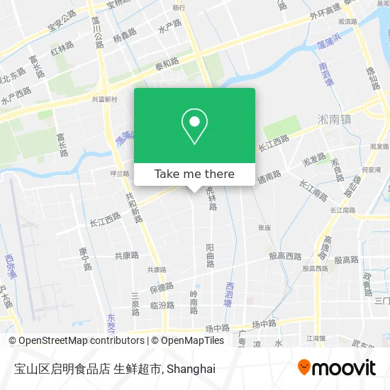 宝山区启明食品店 生鲜超市 map