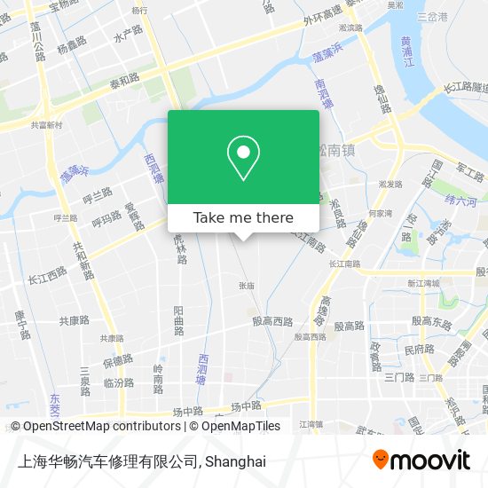 上海华畅汽车修理有限公司 map