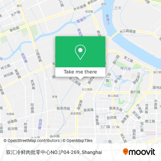 双汇冷鲜肉批零中心NO.沪04-269 map