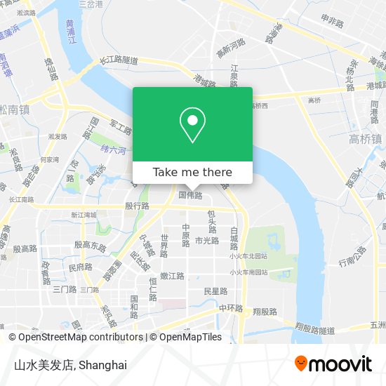 山水美发店 map