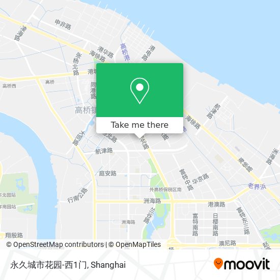 永久城市花园-西1门 map