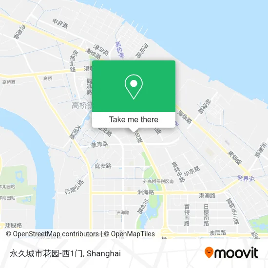 永久城市花园-西1门 map