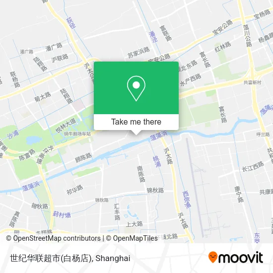 世纪华联超市(白杨店) map