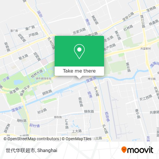 世代华联超市 map