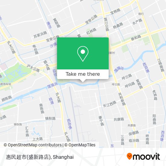 惠民超市(盛新路店) map