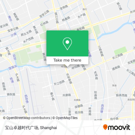 宝山卓越时代广场 map