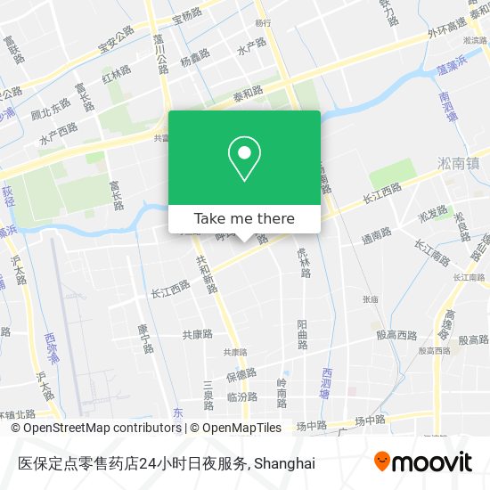 医保定点零售药店24小时日夜服务 map