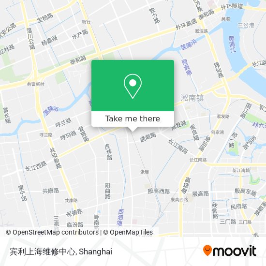 宾利上海维修中心 map
