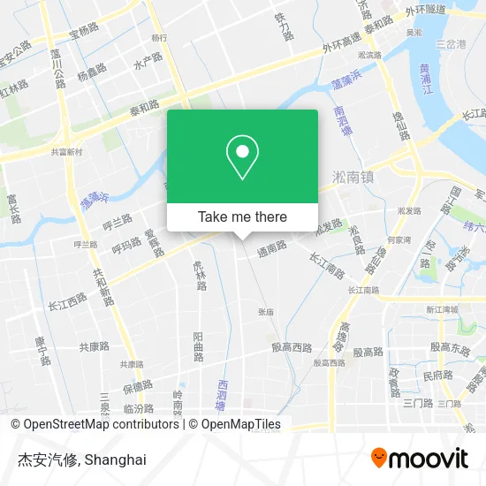 杰安汽修 map