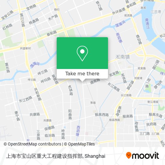 上海市宝山区重大工程建设指挥部 map