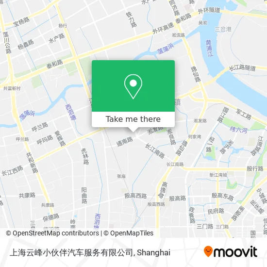 上海云峰小伙伴汽车服务有限公司 map